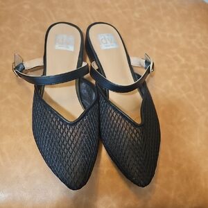 DV by Dolce Vita Women's Black Mesh Mules